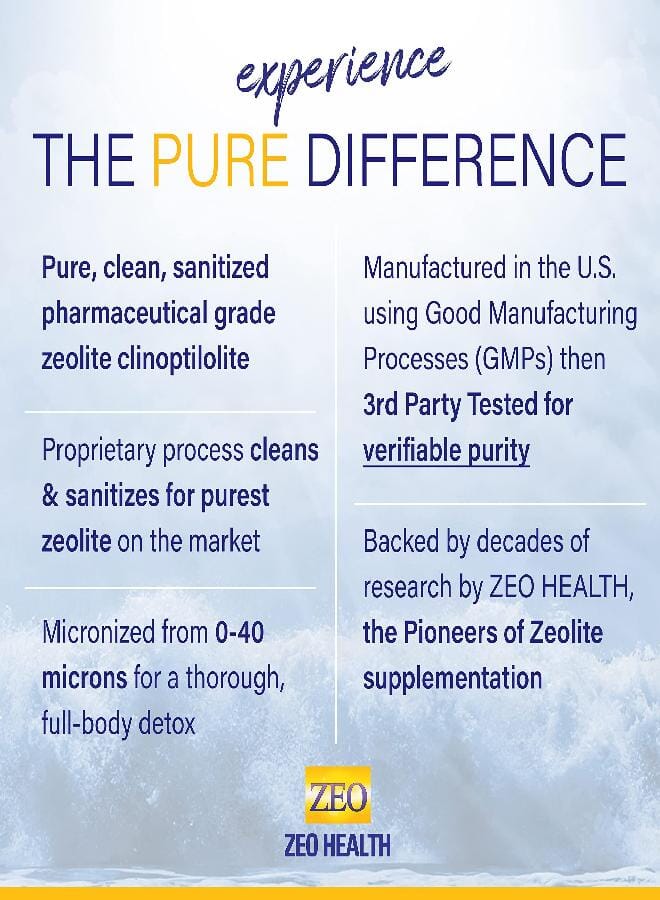 Full Body Detox Cleanse Supports Energy Gut Health Mental Clarity And Optimal Inflammation Response the Original Zeolite Powder 400 Servings