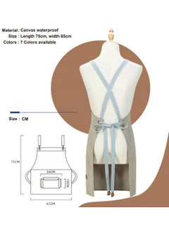 Arabest Professional Heavy-Duty Chef Apron - Waterproof Cotton Canvas Apron with Large Pocket & Cross Back Straps for Men and Women  - Image 2