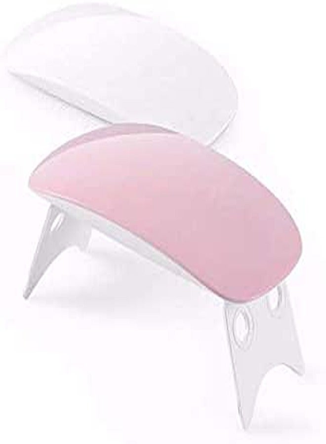 eKartZ SUNmini 6W LED Nail Dryer Curing Light Portable Quick Drying Manicure/Pedicure 2 Timing Setting 45s/60s UV Lamo with USB (Pink)