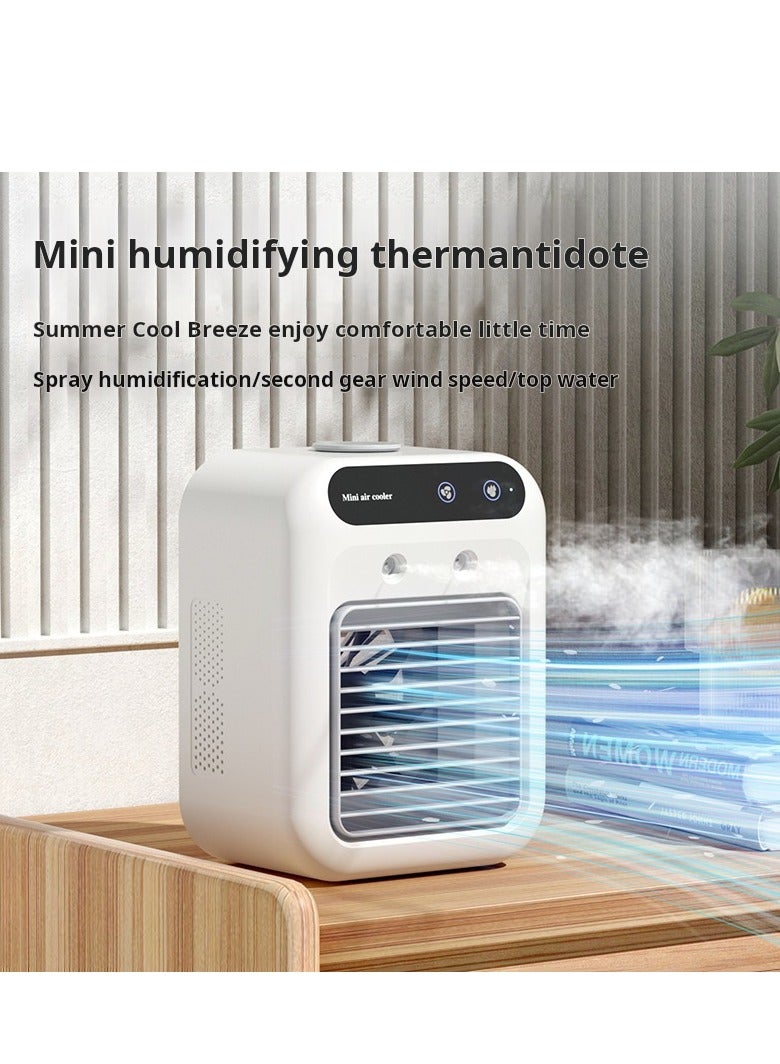 Portable Air Cooler, Air Conditioner,Mini Humidifier Misting Fan With 500ml Tank - Image 1