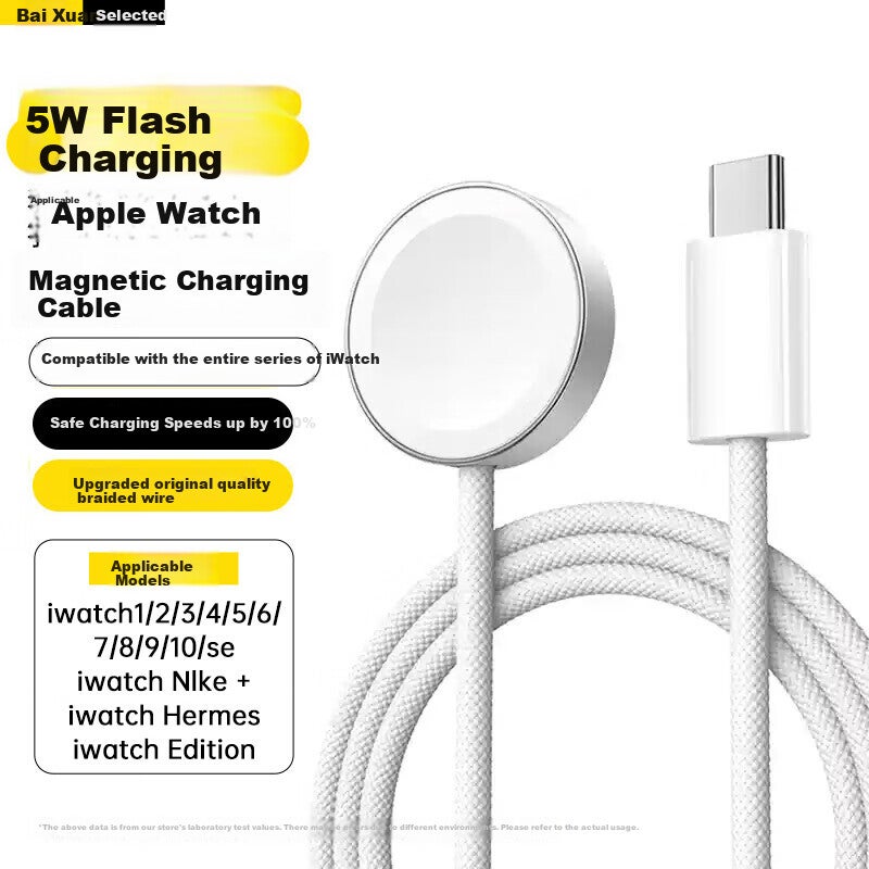KOVOL [5W Fast Charging | Official Authentic Product] Wireless Magnetic Charger Base for Apple Watch, MagSafe Quick Charge Cable for IWatch S11/10/9/8/7/6/5 - Image 1