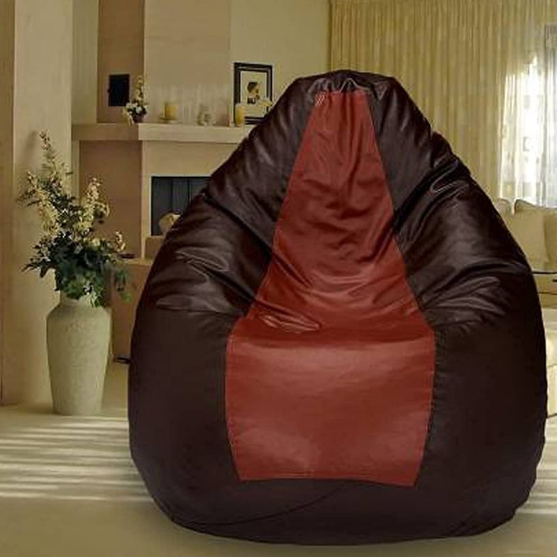 SATTVA Classy.Elegant.Stylish Sattva Classic XXL Bean Bag Cover Without Beans Brown Tan  - Image 1