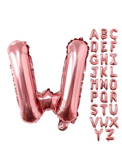 Party with Emma Rose Gold Letter A to Z Balloons 32 inch Large Alphabet Balloons Rose Gold Helium Foil Letter Balloon Banner for Birthday Party Anniversary Wedding Decoration (Rose Gold-W)  - Image 4