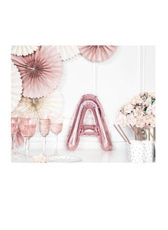 Party with Emma Rose Gold Letter A to Z Balloons 32 inch Large Alphabet Balloons Rose Gold Helium Foil Letter Balloon Banner for Birthday Party Anniversary Wedding Decoration (Rose Gold-W)  - Image 2