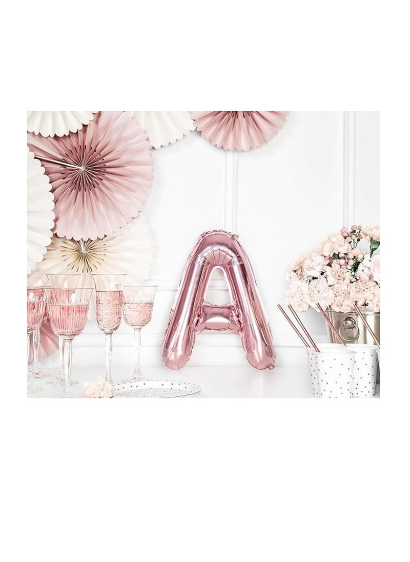 Party with Emma Rose Gold Letter A to Z Balloons 32 inch Large Alphabet Balloons Rose Gold Helium Foil Letter Balloon Banner for Birthday Party Anniversary Wedding Decoration (Rose Gold-W)  - Image 2