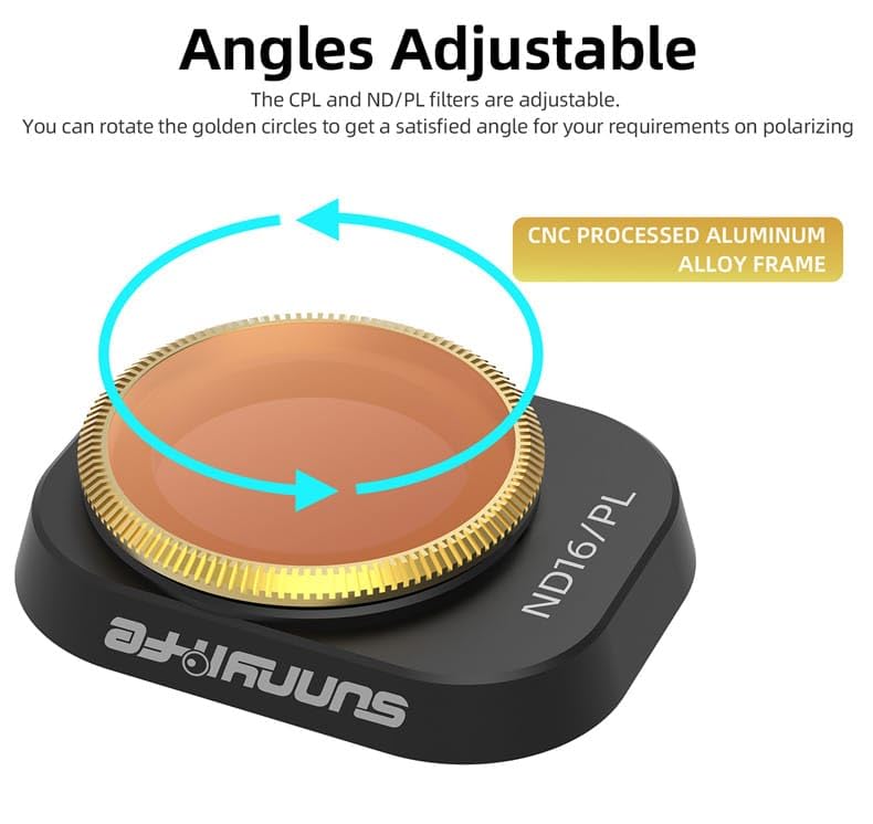 GetZget Nd Filters Set for DJI Mini 4 pro Camera HD Multi Layer Coating Lens NDPL Polorized Filter Accessories (4 in 1 Set(NDPL)) - Image 2
