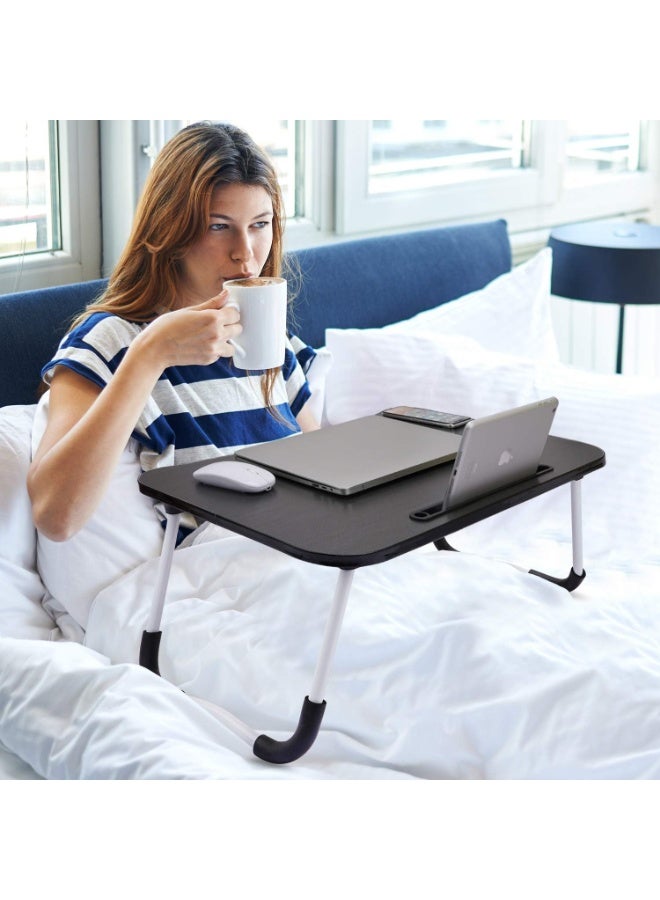 Foldable Laptop Bed Table – Grey – Multipurpose Portable Desk - Image 4