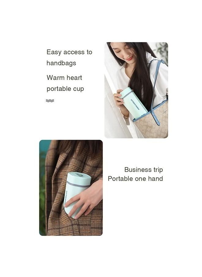 MIXDE Portable Electric Kettle for Boiling Water 350ML Travel Beaker Tea Kettle Hot Water Boiler for Making Tea Coffee  - Image 2