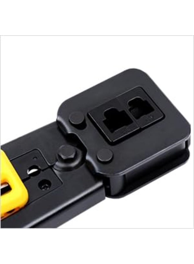 Professional RJ45 Crimping Tool All-in-One Network Cable Crimper for Pass Through EZ Legacy RJ11 RJ12 RJ45 Connectors, CAT3 CAT5e CAT6 UTP STP Wire Stripper Cutter Tool - Image 3
