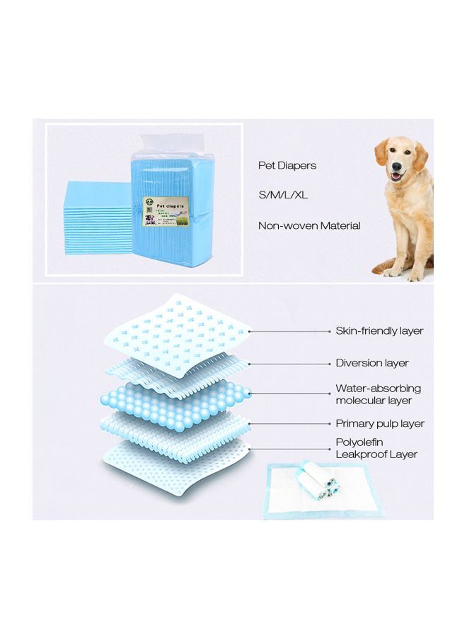 إسكدنيا عبوة من 40 وسادة حفاضات للاستخدام مرة واحدة أزرق L - Image 5