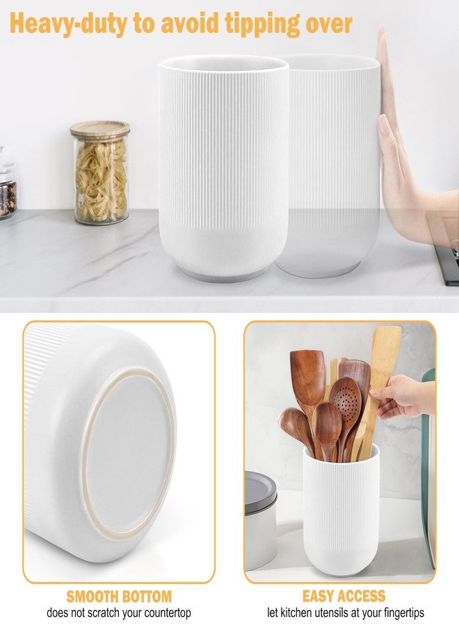 RedCall Extra Large Utensil Holder,Ceramic Kitchen Utensil Holder for Countertop,Kitchen Tool Utensil Organizer,coffee capsules, fruits, snacks, vase Holder,Modern Home Kitchen Decor - Image 3