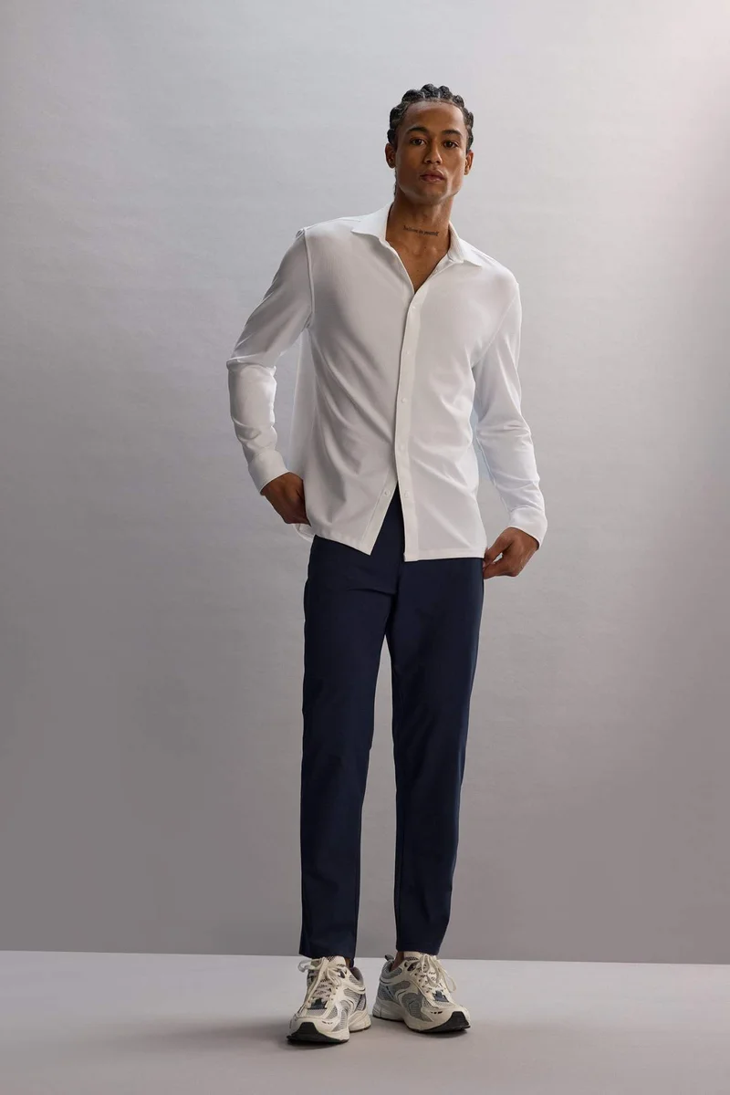 ديفاكتو DeFactoFit Slim Fit Standard Leg Woven Sports Trousers