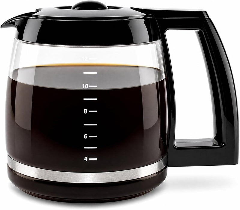 Srempat 12-Cup Coffee Carafe Replacement for Cuisinart Coffeemaker, Pt. DCC-1200PRC | Premium Borosilicate Glass Coffee Pot Fits DCC-1200, DCC-1100BK, SS-12, CHW-12, DGB-550BK Series - Image 1
