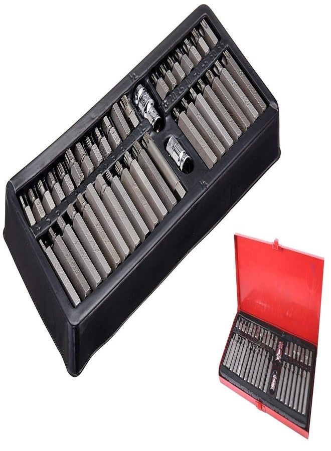 ISC 40pc Torx Star Spline Hex Allen Key Socket Bit Set 3/8 & 1/2 Drive Alan T20-T55 - Image 1