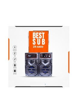 زيرو ZR-6800 مضخم صوت 2.1 يدعم فلاش يو اس بي وكارت ميموري ويدعم تقنية البلوتوث