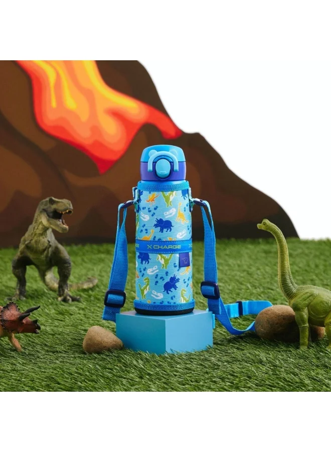 Zojirushi S/S Vacum Bottle,0.48L, Dinosaurs Blue