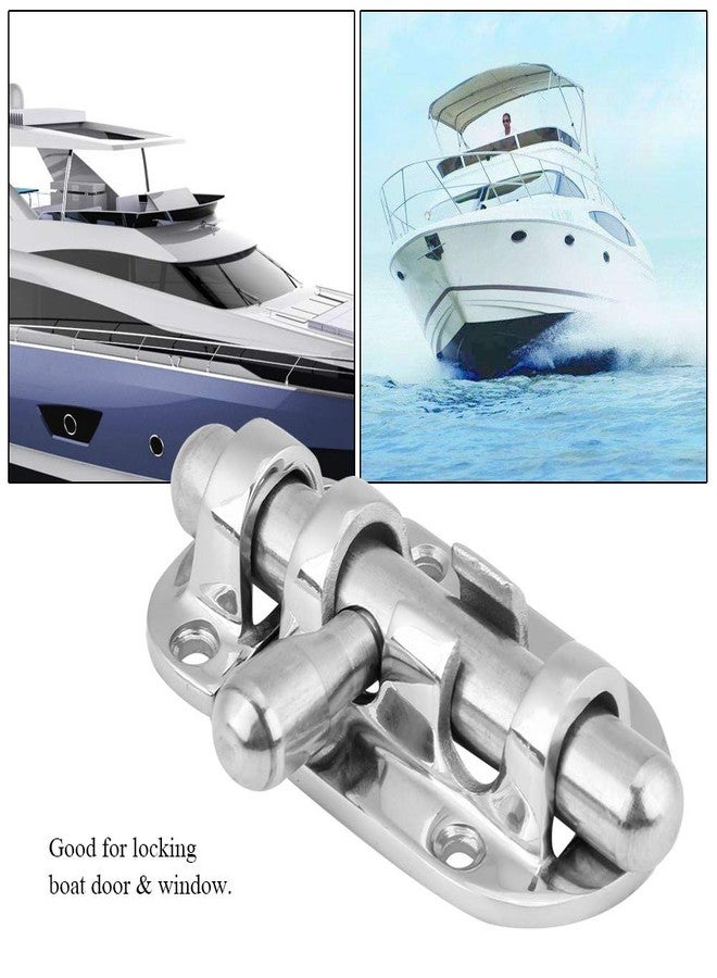 Acouto Boat Door Lock - 316 Stainless Steel - 60mm - Modern Style - Deadbolt - Boat Door & Window Security - Image 4