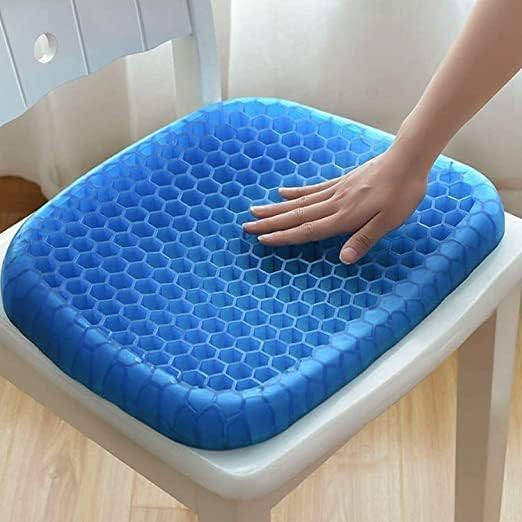HMV MALL Silicone Flex Pillow Gel Orthopedic Seat Acupressure Egg Gel Seat Cushion Breathable Gel Cushion Chair Pads with NonSlip Cover for Home Office Car Wheelchair Flex Pillow Back Support 1 - Image 4