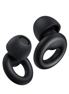 T NEWFUN High-Fidelity Reusable Earplugs | for Concerts Musicians Motorcycles Noise Sensitivity Conditions and More – 8 Ear Tips in XS, S, M, L – 26dB Noise Cancelling - black  - Image 1