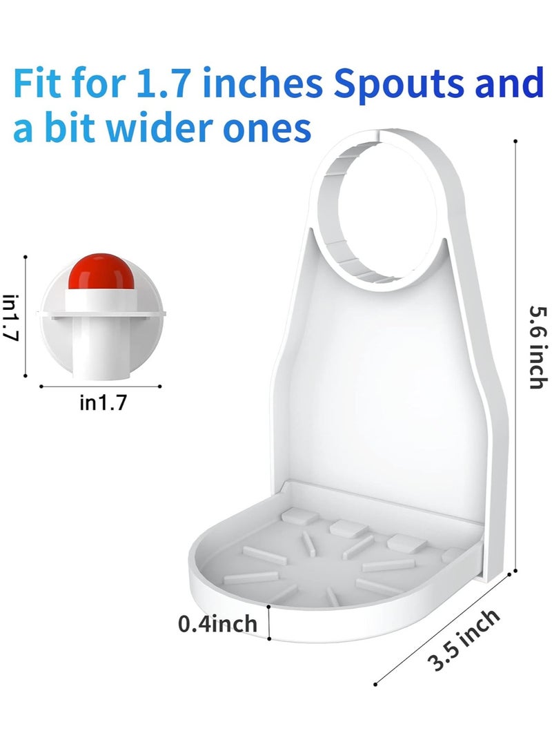 Beauenty (2 Pack) Laundry Detergent Cup Holder Drip Catcher Organizer Clip Tight on Laundry Bottle Spouts, No More Leaks or Mess with Detergent and Fabric Softener in Laundry Room - Image 2