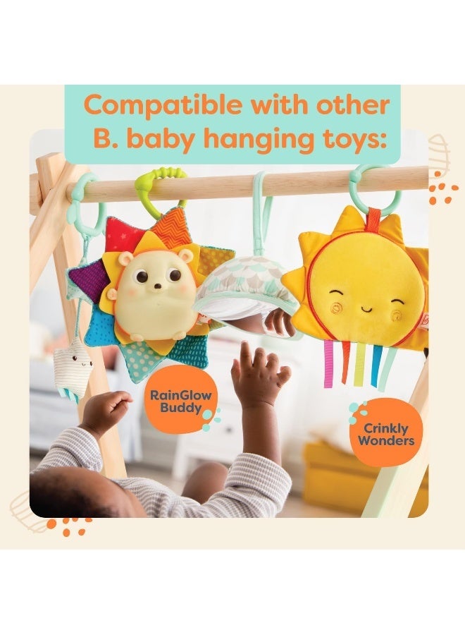 B. toys â€“ Wooden Baby Play Gym â€“ Activity Mat â€“ Starry Sky â€“ 3 Hanging Sensory Toys â€“ Natural Wood â€“ Babies, Infants - Image 5