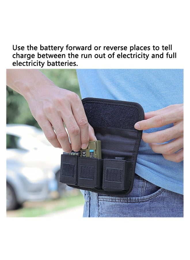Generic SYOSI Small Camera Battery Bag Pouch Holder Case Camera Battery Waist Bag Suitable for AA Battery and SD Card Holder Memory Card Case  - Image 5
