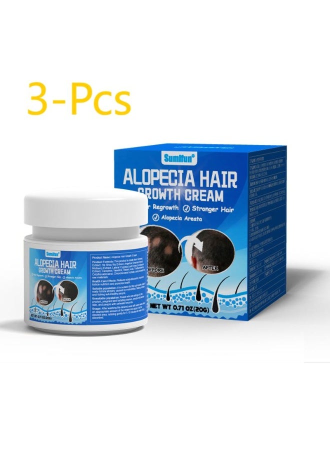 Sumifun 3-Pcs Alopecia Hair Growth Cream for Strong Men's Hair , Hari Growth - Image 1