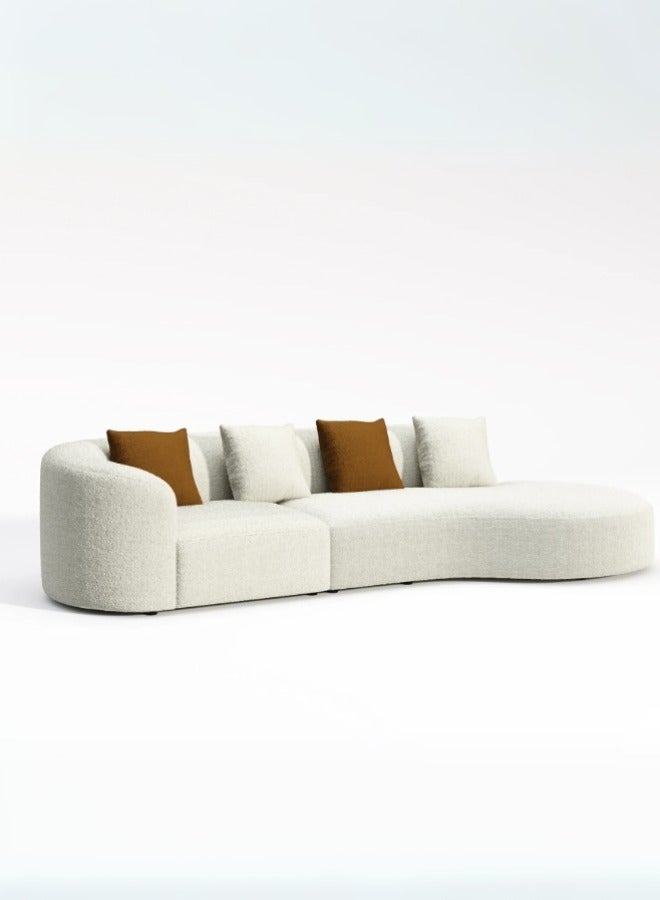 Generic Luxury Skye Curved Fabric Upholstery 4-Seater Sofa - Contemporary Designer Furniture in Dubai - Image 2
