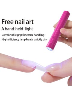 Beauty Body Hand Light，Wireless Handheld UV Light For Gel Nails, Mini Nail Dryer, Portable Gel Polish Curing Lamp, Perfect Gift for Girls（Pink）  - Image 2