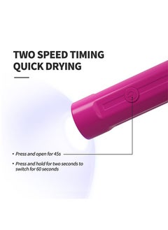 Beauty Body Hand Light，Wireless Handheld UV Light For Gel Nails, Mini Nail Dryer, Portable Gel Polish Curing Lamp, Perfect Gift for Girls（Pink）  - Image 5