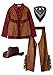 ReliBeauty Kids Cowboy Costume for Boys Cosplay Costumes Birthday Party Christmas Halloween Dress up Gift for Kids 5 SetsRed 6130 - Image 2