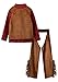 ReliBeauty Kids Cowboy Costume for Boys Cosplay Costumes Birthday Party Christmas Halloween Dress up Gift for Kids 5 SetsRed 6130 - Image 4