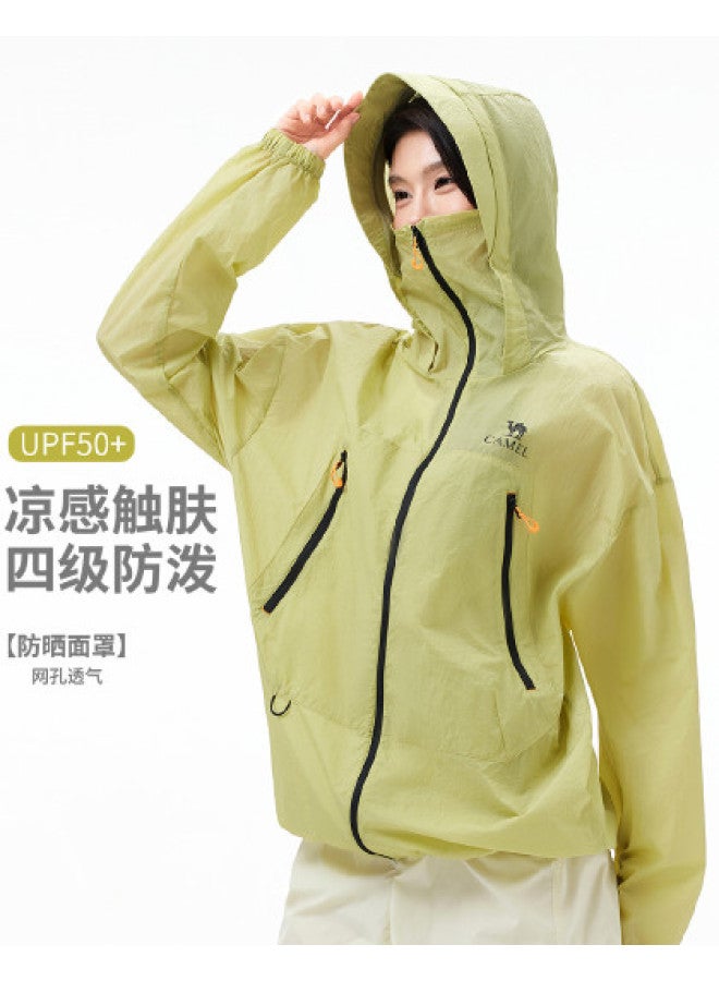 camel Junkai Same Style Outdoor Hooded Sun Protection Jacket 25 Spring Summer Sun Shade Sunscreen Breathable Jacket Unisex Sun Protection Jacket - Image 1