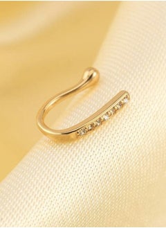 YUCCA Rhinestone Decor Nose Ring for Women, Non Pierced Punk, New Fashion Body Jewelry Suitable for All Parties and Occasions  - Image 3