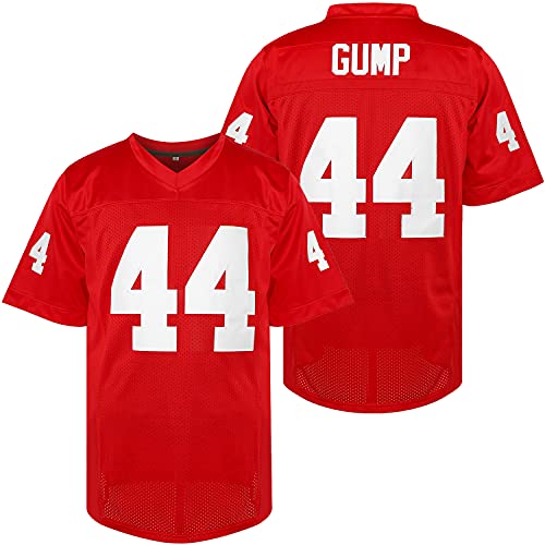 JKNAKN Forrest Gump #44 The Movie Stitched Football Jersey S-3XL (X-Large, Red) - Image 1