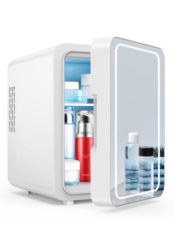 Joshberg Mini Fridge with DimmableLED Mirror Portable Car Refrigerator Makeup Beauty Fridge 8L for Refrigerating Makeup Skincare and Food for Bedroom Office and Car  - Image 3