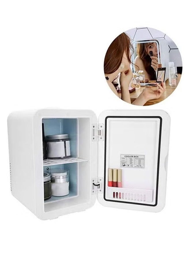 Joshberg Mini Fridge with DimmableLED Mirror Portable Car Refrigerator Makeup Beauty Fridge 8L for Refrigerating Makeup Skincare and Food for Bedroom Office and Car  - Image 5