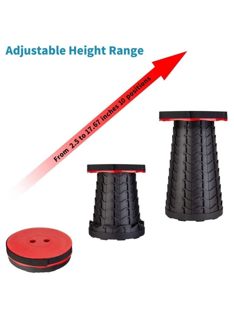 ELTRAZONE Folding Stools for Adults Portable, Lightweight Portable Stool, Retractable Telescopic Seat for Children,Upgraded Small and Lightweight Expandable Stool for Outdoor Fishing Barbecue Travel - Image 4