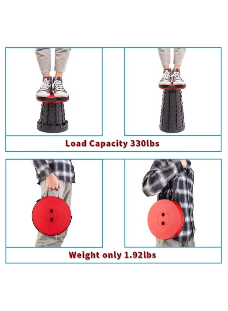 ELTRAZONE Folding Stools for Adults Portable, Lightweight Portable Stool, Retractable Telescopic Seat for Children,Upgraded Small and Lightweight Expandable Stool for Outdoor Fishing Barbecue Travel - Image 5