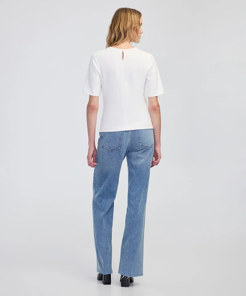 Ipekyol  Short Sleeve Blouse with Buckle for Women | Best Price UAE
