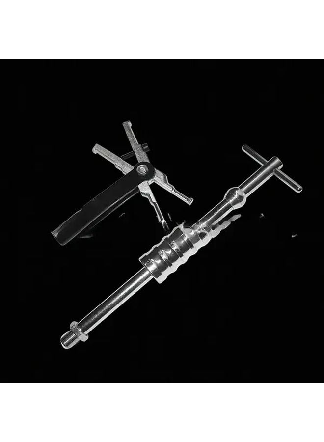 Silvery Bearing Puller Set Removal Tool Kit For 15 45mm Inner Bearings Dual Head Puller - Image 4