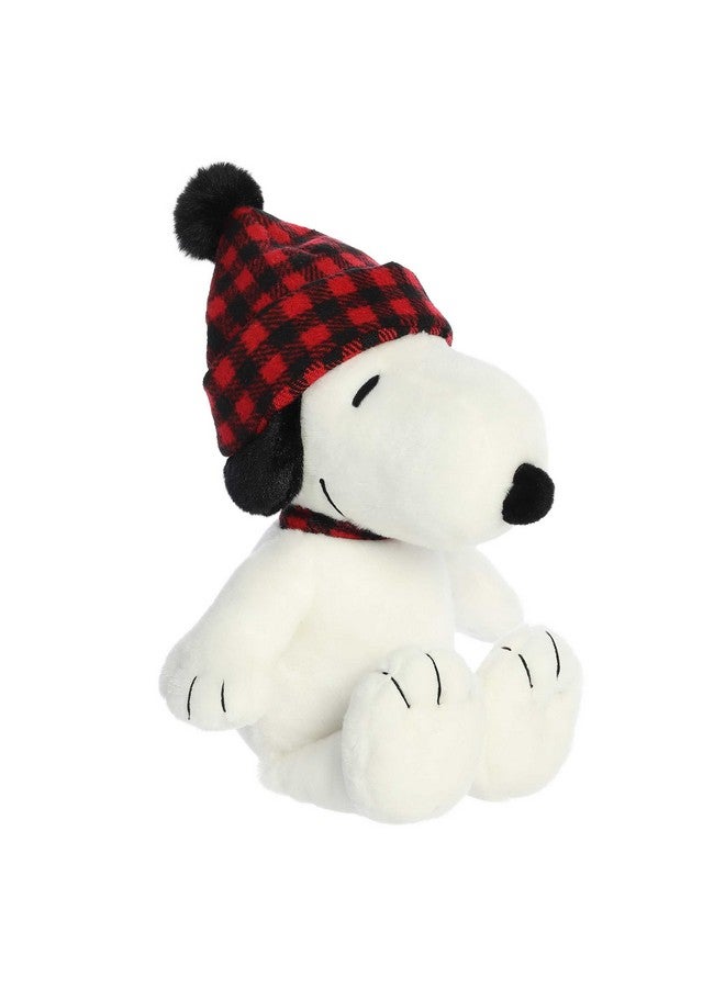 AURORA دببة أروورا® الاحتفالية من الفول السوداني® بنمط شتوي سنوبي - شخصيات كلاسيكية - ذكريات دائمة - بيضاء 11 بوصة - Image 1