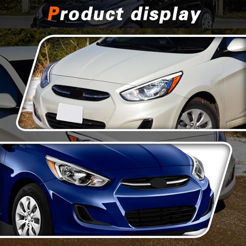 TODO Headlights Assembly Replaces 921011R710 921021R710 Compatible with 2015 2016 2017 Accent | Driver Passenger 2pcs - Image 5