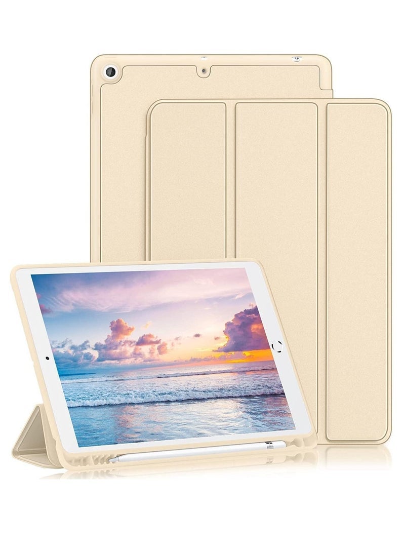 SmartGrist iPad 9th/8th/7th Generation case (2021/2020/2019) iPad 10.2-Inch Case with Pencil Holder [Sleep/Wake] Slim Soft TPU Back Smart Magnetic Stand Protective Cover Cases - Image 1