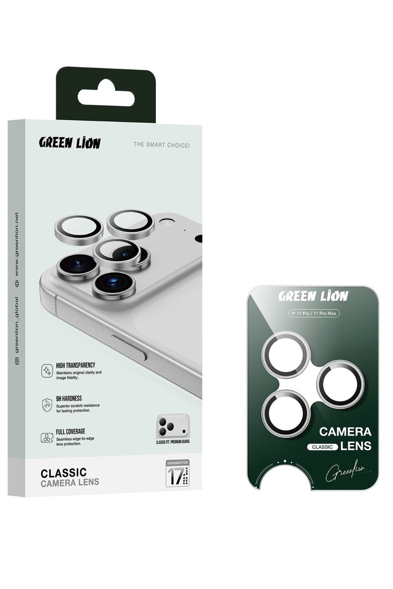 GREEN LION iPhone 17 Pro/ Pro Max Classic Camera Lens/ Better Photoshoot Quality/ Easy installation lens - Grey Titanium - Image 4