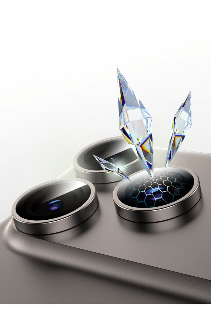 GREEN LION iPhone 17 Pro/ Pro Max Classic Camera Lens/ Better Photoshoot Quality/ Easy installation lens - Grey Titanium - Image 2