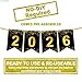 KatchOn Large New Year Banner 2026 Sign8 Feet No DIY Black and Gold Banner 2026 New Years Decorations 2026 New Years Eve Party Supplies 2026 Black Gold 2026 Banners for Nye decorations 2026 - Image 4