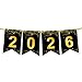 KatchOn Large New Year Banner 2026 Sign8 Feet No DIY Black and Gold Banner 2026 New Years Decorations 2026 New Years Eve Party Supplies 2026 Black Gold 2026 Banners for Nye decorations 2026 - Image 2