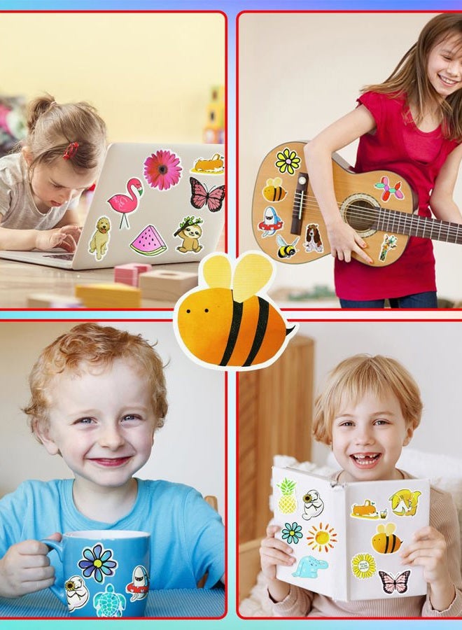 Eoaod 200Pcs Water Bottle Stickers for Kids, Cute Stickers for Water Bottles, Vinyl Waterproof Stickers Aesthetic Laptop Sticker Pack Classroom Prizes Skateboard Stickers for Kids Teens Girls Students - Image 2