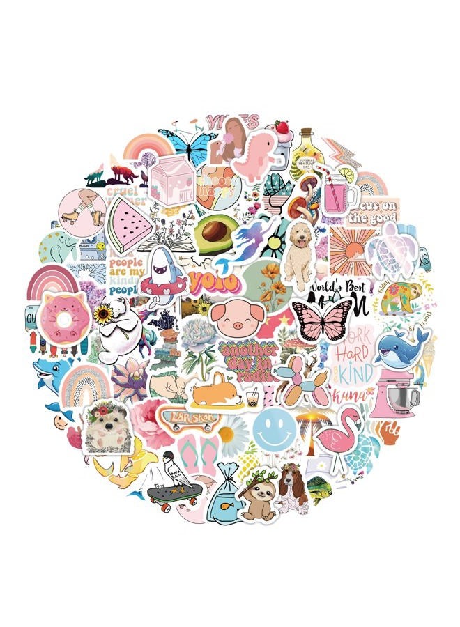 Eoaod 200Pcs Water Bottle Stickers for Kids, Cute Stickers for Water Bottles, Vinyl Waterproof Stickers Aesthetic Laptop Sticker Pack Classroom Prizes Skateboard Stickers for Kids Teens Girls Students - Image 1